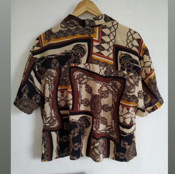 Vintage Novelty Baroque luxury shirt - Picture 2 of 6